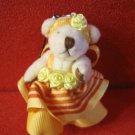 Adorable Teddy Bear Cell Phone/Purse Accessory Charm Yellow Orange