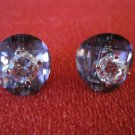 Fashion Jewelry Brilliant  Elegant Crystal Rhinestones stud Earrings Purple