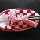 Portable Cute Shoe Shape Coin Bag Red  New Free Shipping