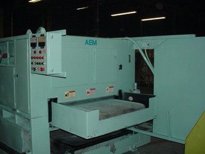 1993 AEM DG-360 Wet Sheet Deburring System37" Max Sheet Width Includes Warranty