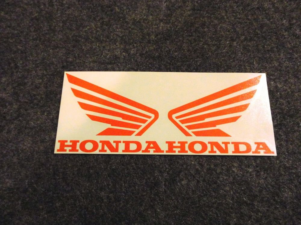 HONDA CB CBR CBRR 919 929 954 996 CR XL XR SHADOW FUEL TANK WING DECALS ORANG314