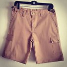 New Boys 6 Pocket Khaki Cargo Shorts Cotton Blend Size 12 14 Free Shiping