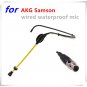New Headset Waterproof Microphone Condenser Sport Microfone for AKG Samson Wireless System XLR 3Pin