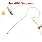 Earclip Condenser Microphone Headset Microfone for AKG Wireless System Noise Cancelling XLR 3Pin