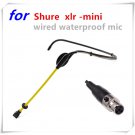 New Headset Athletic Waterproof Microphone Sport Condenser Mic for Shure Wireless System XLR Mini