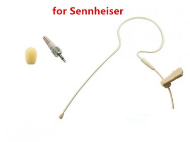 Earclip Condenser Microphone Headset Microfone for Sennheiser Wireless System TRS 3.5mm
