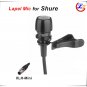 Pro Black Lapel Condenser Microphone Lavalier Microfone for Shure Wireless Transmitter XLR Mini 4Pin
