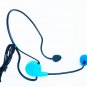 Professional Blue Wired Microphone Headset Microfone for Voice Amplifier Speaker Mike
