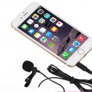 Lapel Stereo Condenser Mobile Phone Microphone for iPhone for Samsung etc Phone 3.5mm Jack 1.5m Line
