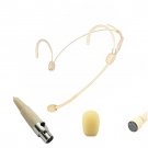 Professional Headset Condenser Microphone Beige for AKG Samson Wireless Transmitter XLR 3Pin