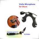 Mini Lapel Violin Condenser Microphone Instrment Microfone for Shure Mic Wireless System XLR Mini
