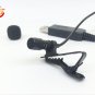Professional Lapel Mini Condenser Microphone USB Lavalier Microfone for Computer PC Laptop