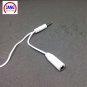 Lapel White Mobile Phone Microphone Stereo Condenser Microfone Two Line Earphone for iPhone Samsung
