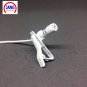 Lapel White Mobile Phone Microphone Stereo Condenser Microfone Two Line Earphone for iPhone Samsung