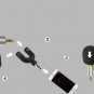Top Straight Mobile Phone Microphone Condenser Stereo Microfone for iPhone Samsung Phone Recording