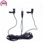 Professional Lavalier Mobile Phone Microphone with Two Recording Microfone for Most Phone Interview