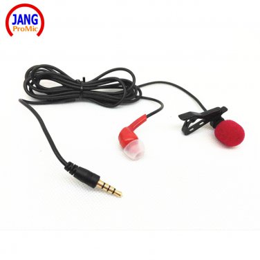 Professional Lavalier Mobile Phone Microphone with Earphone Recording Microfone for iPhone etc Phone