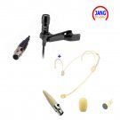 Headset Microphone and Lavalier Microfone Condenser for AKG Samson Wireless System Mini XLR 3pin