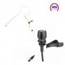 Earclip Microphone and Lavalier Microfone Condenser for AKG Samson Wireless System Mini XLR 3pin