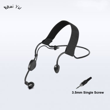 Wired Microphone Condenser Headset Microfone for Amplifier Speaker 3.5mm Single Screw Jack