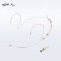 Ultralight Headset Microphone Condenser Hide Host Show Microfone for Shure Wireless XLR 4pin
