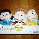 Madame Alexander Peanuts Gang Charlie Brown,Lucy,Linus Plush Doll Action Figure