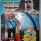 Hasbro WWF Series 1 Big Boss Man Hard Time Slam Blue Card Action Figure wwe 1990