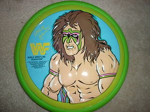 WWF Superstars Radical Flying Disc Ultimate Warrior Action Figure Frisbee wwe 90