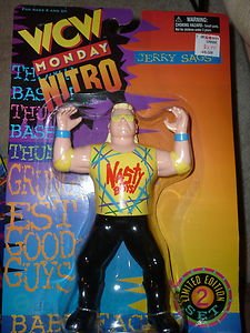 OSFT WCW Series 2  Hard Rubber Jerry Sags Nasty Boys Action Figure 1997  wwf