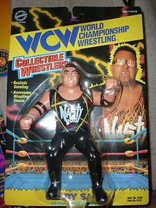 OSFT WCW Series 1  Hard Rubber Jerry Sags Nasty Boys Action Figure 1994   wwf