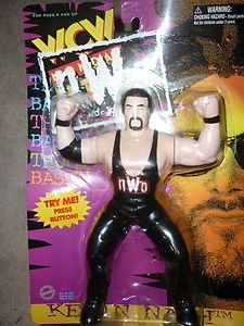 OSFT WCW Monday Nitro BO Vibrating NWO Kevin Nash Action Figure '97   wwf