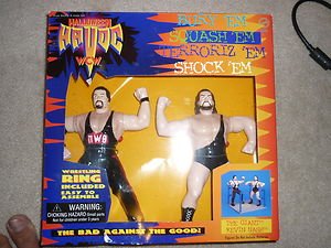OSFT WCW Halloween Havoc Vibrating Kevin Nash & Giant Big Show Action Figure wwe