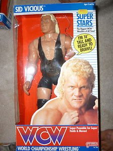 Galoob WCW Sycho Sid Vicious HUGE 14" Action Figure 1990 wwe 12