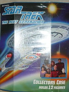 Star Trek The Next Generation TNG Collectors Case Holds 12 Action Figures 1993
