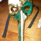 Venetian Capitano Comedia Nose 11" Mask La Maschera Del Galeone Italy Masquerade