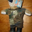 JJ Wind Patriot Bear USA US Army Soldier BDU Camouflage 10" J.J. Wind Plush Toy