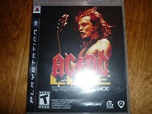 Playstation 3 PS3 NEW SEALED AC DC Live RockBand Track Pack Harmonix Game