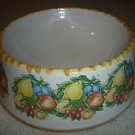 Deruta  Lemon Limoni Pet Dog Cat Food Water Bowl 8" majolica ceramic ITALY