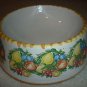 Deruta  Lemon Limoni Pet Dog Cat Food Water Bowl 8" majolica ceramic ITALY