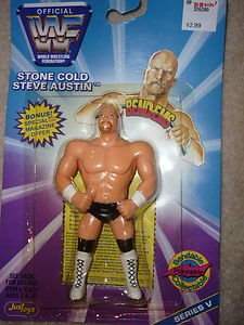 Just Toys WWF Bend-Ems Series V 5 Steve Austin bendy action figure bendems wwe