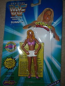 Just Toys WWF Bend-Ems Series IV 4 Sunny bendy action figure bendems wwe
