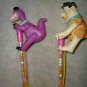 Flintstones Fred & Dino Candy Pole Climber Toy action figure  by Bee Int'l 1994