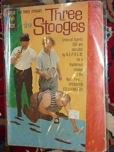 Three 3 Stooges Gold Key May 1966 # 28 Comic Book