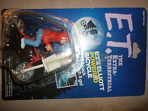 LJN E.T. Extraterrestrial & Elliott Powered Bike Pullback Toy Action Figure 1982