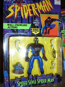 Toy Biz Spider-Man Spider Sense Wall Crawling Action 47147 action figure 1995