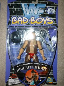 Jakks WWF Bad Boys Series 4 Justin Hawk Bradshaw Layfield Action Figure 1997 wwe