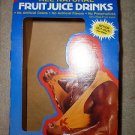 WWF Fruit Juice Drink Carton with Hulk Hogan action figure cutout 1991 wwe