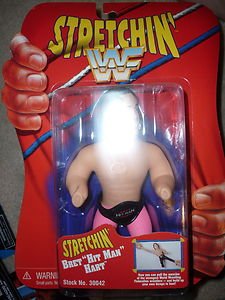 Playmates WWF Stretchin Bret Hart stretching stretch em 1997 wwe action figure