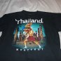 Mens Womens Boys T-Shirt Muay Thai Thailand Boxing Scene Adult XL Black mma