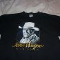Mens Womens Boys T-Shirt John Wayne Airport Size Adult XL Black Cotton